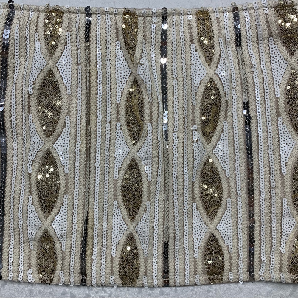 Y2K hello miss Sequin Mini Skirt - Picture 3 of 11